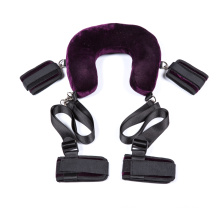 Hot Sex Position Pillow Bondage Sex Toys Bracelet Soutien-gorge en cuir Bondage Set